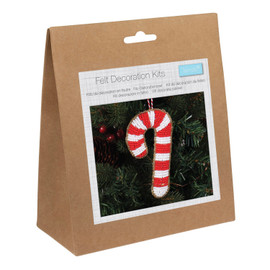 Beaded Candy Cane Felt Decoration Kit by Trimits