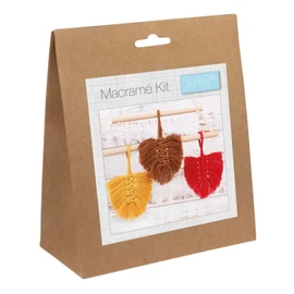 Autumn Leaves: 3 Pieces Macramé Kit by Trimits