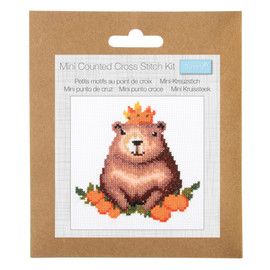 Capybara Mini Cross Stitch Kit Kit by Trimits