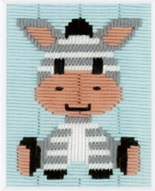 Zebra long Stitch Kit by Vervaco