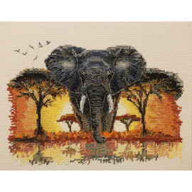 Master of the Savannah Counted Cross Stitch Kit by Abris Art