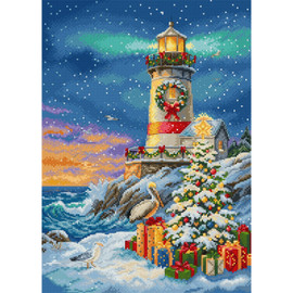 Lighthouse Noel Counted Cross Stitch Kit by Letistitch
