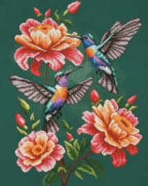 Hummingbird Waltz Counted Cross Stitch Kit By Vervaco