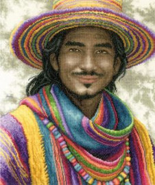 Smile in Colour Counted Cross Stitch Kit By Lanarte