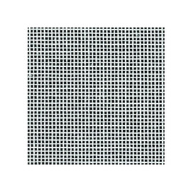 1 off cut of Zweigart 13 Count Royal Canvas Mono in White  50cm x 27cm 
