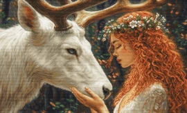 The Gentle Spirit of the Forest Petit Point Kit By Luca S