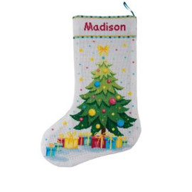 Christmas Tree Stocking Counted Cross Stitch Kit By Vervaco