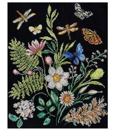Crafts Midnight Botanical Counted Cross Stitch Kit  By Design Works