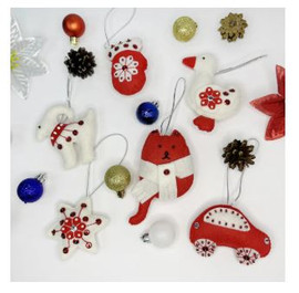 Celebration Ornaments Felt Kit   By VDV