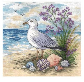 Seagull Counted Cross Stitch Kit By VDV