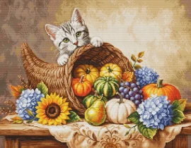 Autumn Harvest Cross Stitch Kit  By Luca-S