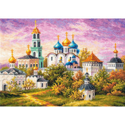 The Holy Trinity-st Sergius Lavra Cross Stitch Kit by Magic Needle