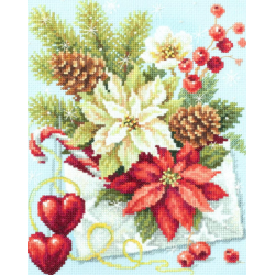 Merry Christmas Cross Stitch Kit By Magic Needle