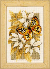 Multi Colour Butterfly Portrait Cross Stitch Kit