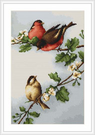 Birds On Branch Cross Stitch Kit By Luca S