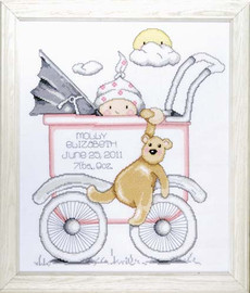 Buggy Girl Sampler Cross Stitch Kit By Design Works