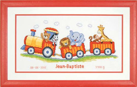 Animal Train Cross Stitch Kit