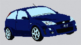 Ford Rs Focus Cross Stitch Pattern By Stitchtastic
