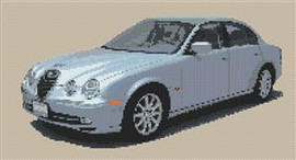 Jaguar S Type (2001) Cross Stitch Kit