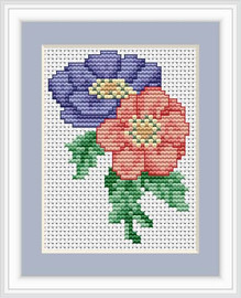 Anemone Mini Cross Stitch Kit By Luca S