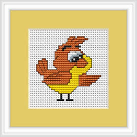 Chick Mini Cross Stitch Kit By Luca S