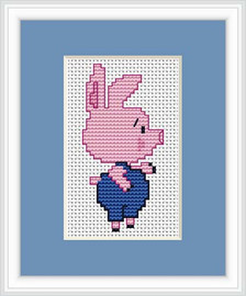 Pig Mini Cross Stitch Kit By Luca S