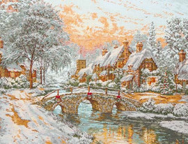 Cobblestone Christmas Cross Stitch Kit