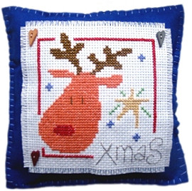 Rudolph Cushion Cross Stitch Kit