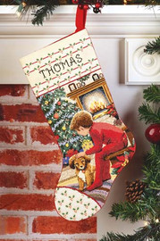 Waiting For Santa Stocking Cross Stitch Kit By Janlynn