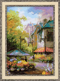 Flower Street Cross Stitch Kit By Riolis