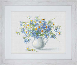 Cornflowers & Camomiles Cross Stitch Kit By Luca S