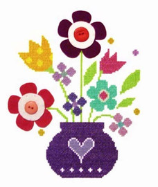 Bouquet Cross Stitch Kit By Stitching Shed