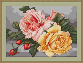 Roses Cross Stitch Kit By Luca S