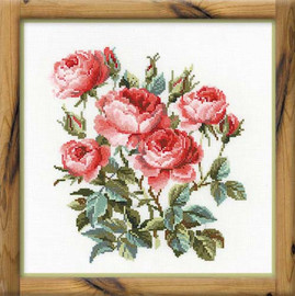 Garden Roses Cross Stitch Kit