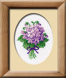 Violets Cross Stitch Kit