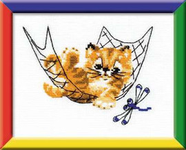 Quiet Time Cross Stitch Kit By Riolis