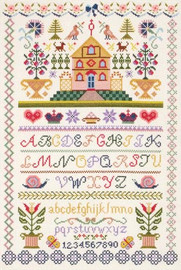 Traditional Sampler Cross Stitch Kit