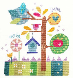 In The Garden Cross Stitch Kit By Stitching Shed