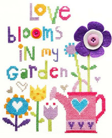 Love Blooms Cross Stitch Kit By Stitching Shed