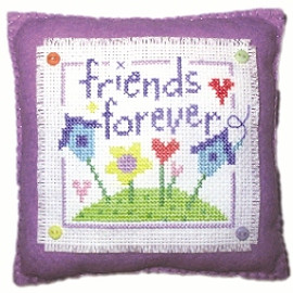 Friends Cushion Cross Stitch Kit