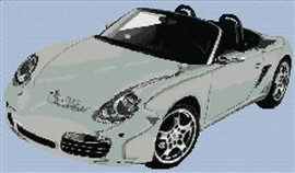 Porsche Boxster 2005 Cross Stitch Chart