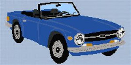 Triumph Tr6 Cross Stitch Chart