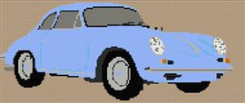Porsche 356 1961 Cross Stitch Chart