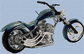 West Coast Sturgis Cross Stitch Chart