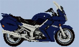 Yamaha Fjr Motorcycle Cross Stitch Pattern