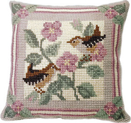 Jenny Wren Chunky Cross Stitch Cushion Kit