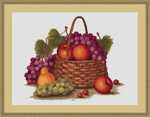 Still Life With Apples Petit Cross Stitch Kit By Luca S
