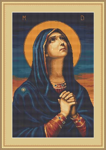 Icon Of The Virgin Petit Cross Stitch Kit By Luca S