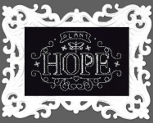 Plant Hope Chalkboard Cross Stitch Kit by Design works