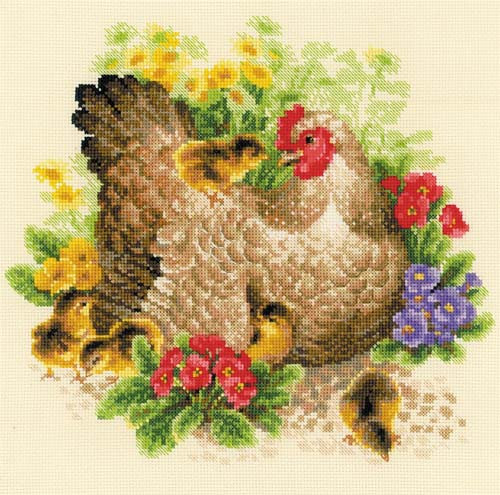 Hen Cross Stitch Kit by Riolis